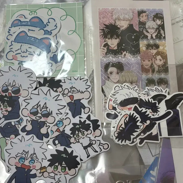 [BUNJANG] Jujutsu Kaisen Gojo x Fushiguro Sticker Bundle Set / 고죠후시 스티커 일괄 양도 히구 이거존맛