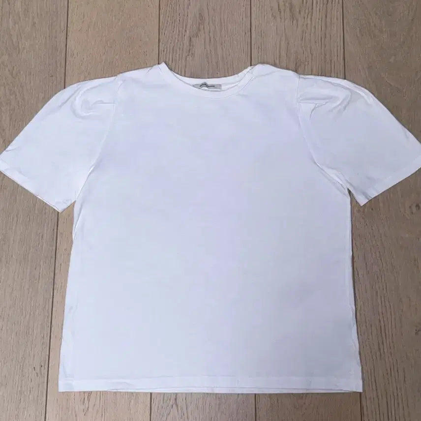 [BUNJANG] BEAMUSE MANSION Curved Short Sleeve Tee White / 비뮤즈 맨션_Curved short sleeve tee_white