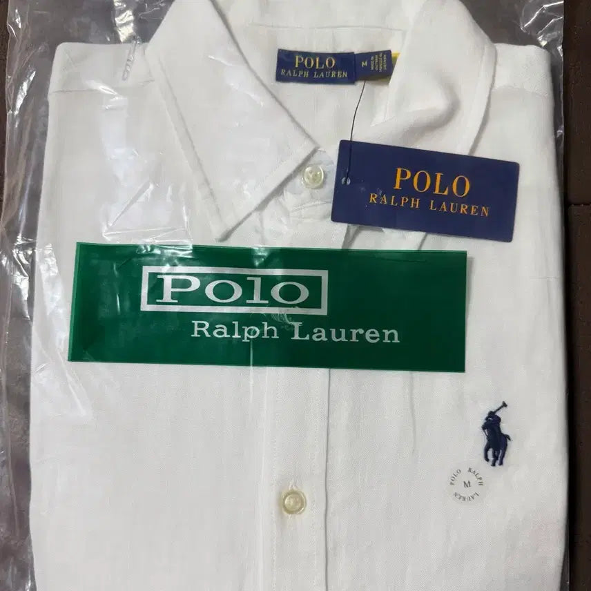 [BUNJANG] Ralph Lauren 100% Linen White Women's Shirt M / 랄프로렌 100% 린넨 화이트 여성용셔츠 M
