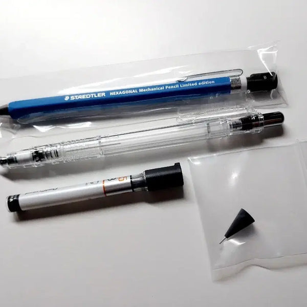 [BUNJANG] Stadler Hexagonal Limited Edition Mars Blue DelGuard Mechanical Pencil / (일괄)스테들러 헥사고날 샤프 한정판 마스 블루 투명 델가드