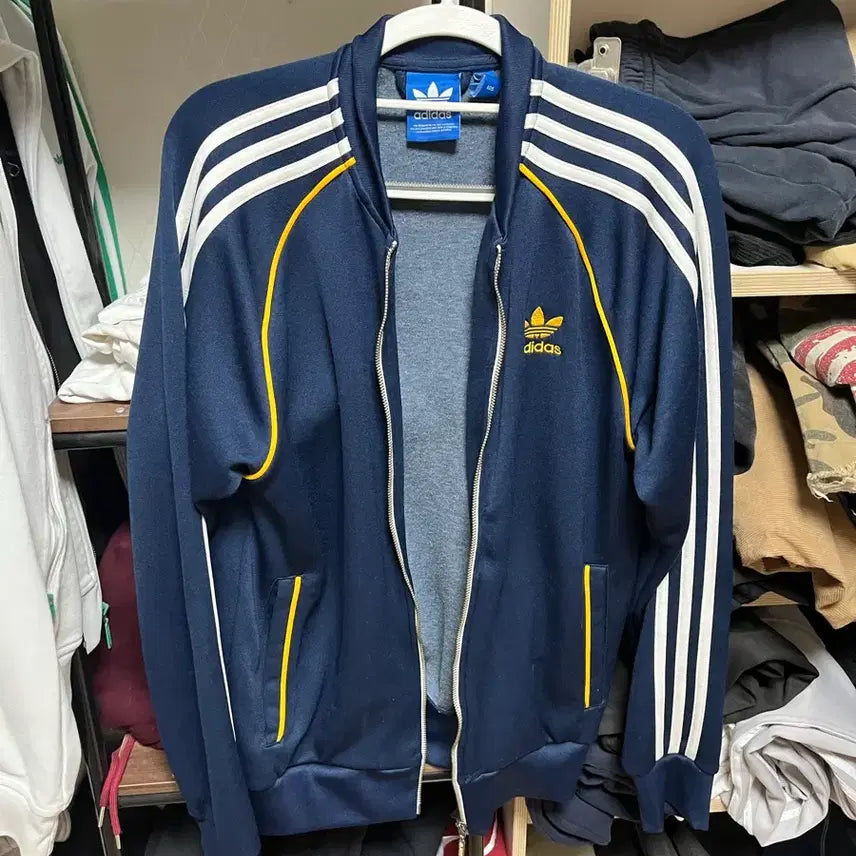 [BUNJANG] Adidas Firebird Navy Track Jacket / 아디다스 파이어버드 네이비 져지