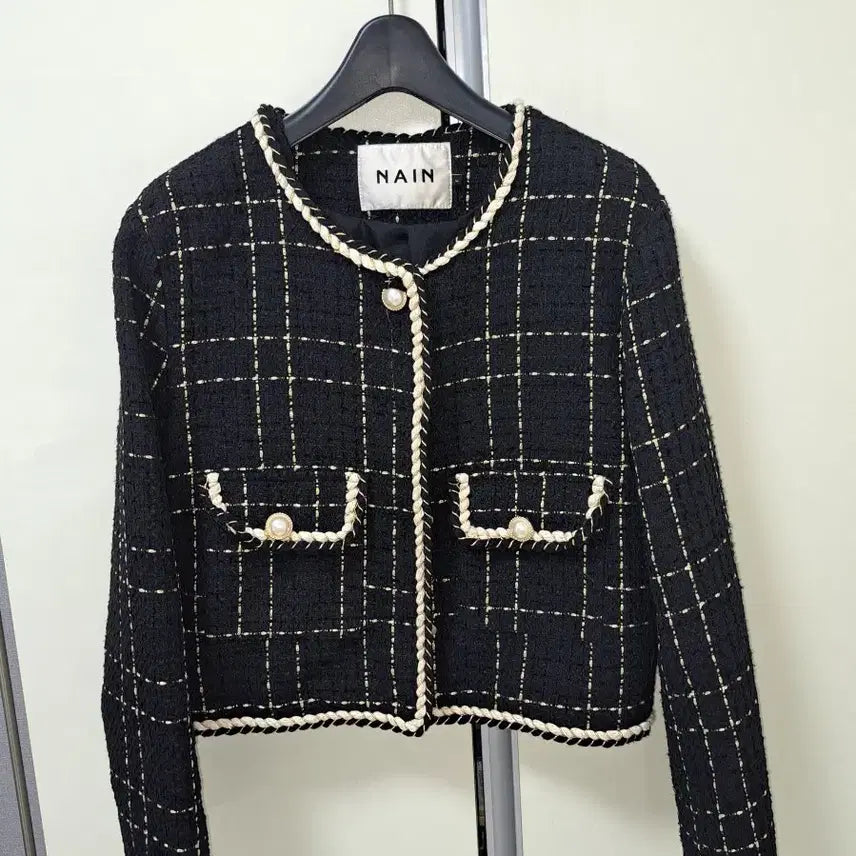 [BUNJANG] NAIN Black Tweed Jacket / 나인 트위드 자켓 블랙