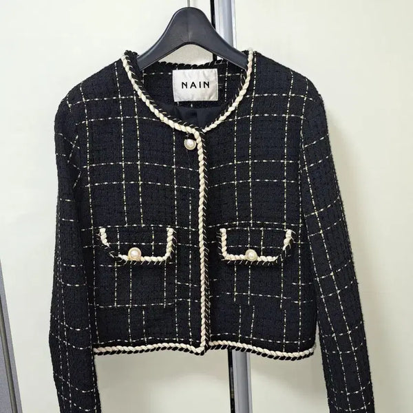 [BUNJANG] NAIN Black Tweed Jacket / 나인 트위드 자켓 블랙
