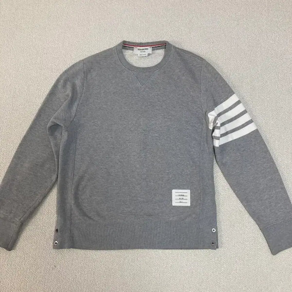 [BUNJANG] Thom Browne Sweatshirt Grey Four-Bar Size M / (급처)톰브라운 맨투맨 그레이 4선 m사이즈