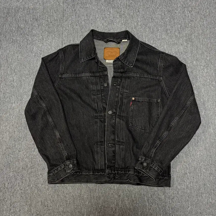 [BUNJANG] Levi's Black Denim Type 1 Trucker Jacket / [L] 리바이스 블랙 데님 트러커 타입1