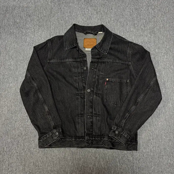 [BUNJANG] Levi's Black Denim Type 1 Trucker Jacket / [L] 리바이스 블랙 데님 트러커 타입1