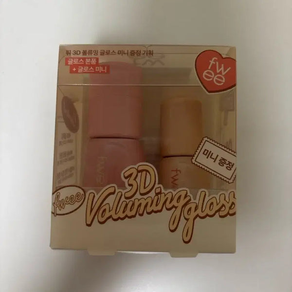 [BUNJANG] FEE 3D Voluming Gloss Vanilla + Mini Peach Oolong Gift Set / 퓌 3D 볼류밍 글로스 바닐라+ 미니 피치우롱 증정 기획