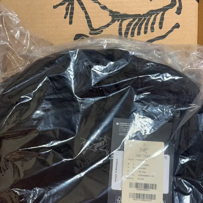 [BUNJANG] Arc'teryx Heliad 15 Backpack Black / (정품 새상품) 아크테릭스 헬리아드 15 블랙