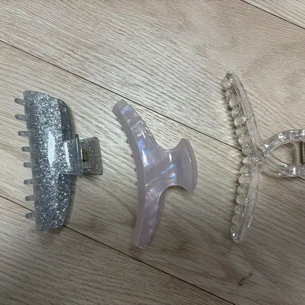 [BUNJANG] Hair Claw Clips Set of 3 / 헤어 집게핀 3개 일괄