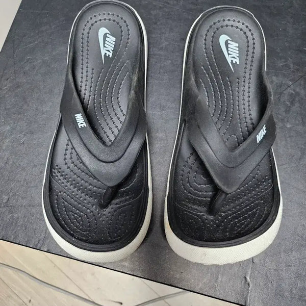 [BUNJANG] Nike Black Flip Flops (M8/W10) / 나이키 블랙 쪼리 M8 W10 상태매우좋음