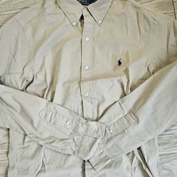 [BUNJANG] Polo Beige Button-Down Shirt / 폴로 베이지 남방 셔츠