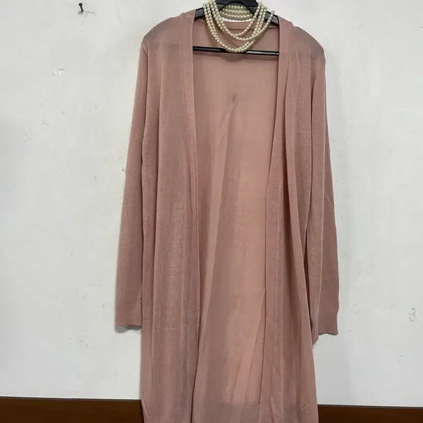 [BUNJANG] N6944 Long Knit Cardigan Open Robe Style / 특가새)N6944 니트 롱 가디건.오픈 로브스타일