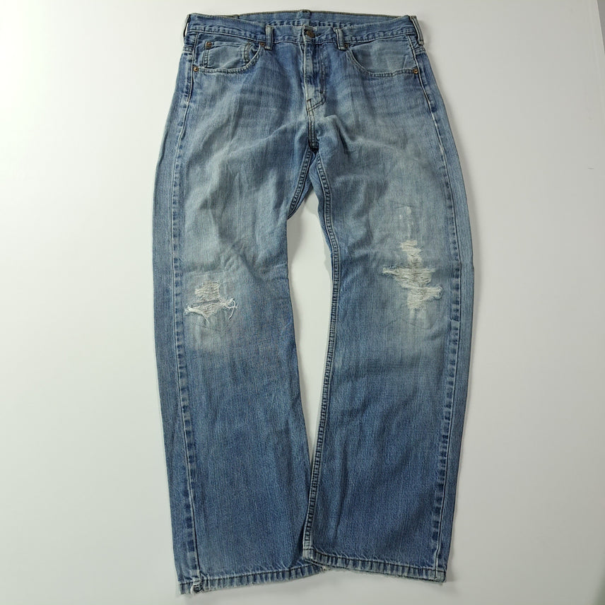 [BUNJANG] Levi's 569 Loose Straight Distressed Denim Pants / CA693 32 리바이스 569 00s 루즈 스트레이트 데님 팬츠 바지