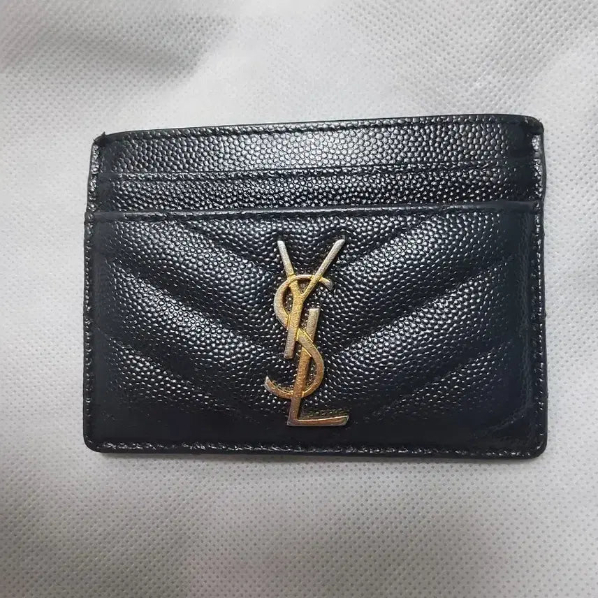 [BUNJANG] Saint Laurent Black Card Holder / 생 로랑 카드 지갑 블랙