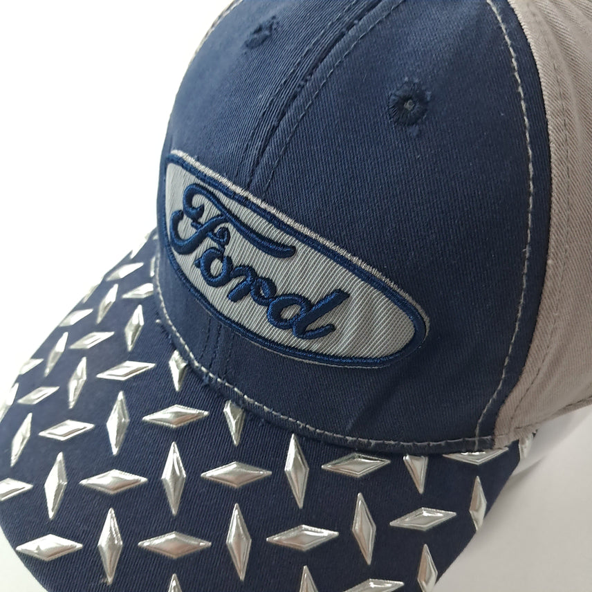 [BUNJANG] Ford Official 00s Diamond Plate Two-Tone Ball Cap / CA720 포드 오피셜 00s 다이아몬드 플레이트 투톤 볼캡 모자