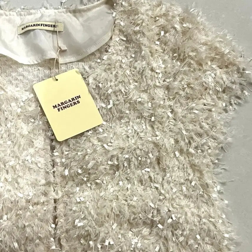 [BUNJANG] Margarin Fingers Fluffy Cardigan Cream / 마가린핑거스 플러피 가디건 크림