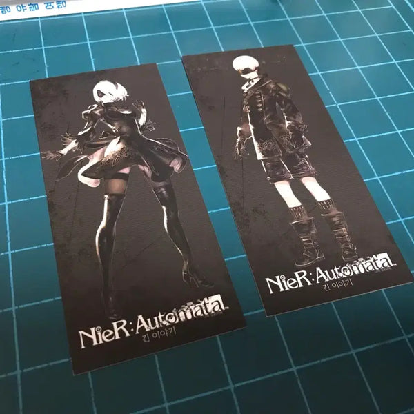 [BUNJANG] NieR: Automata Light Novel Bookmark Set (First Edition Exclusive) / 게임 니어 오토마타 라노벨 라이트 노벨 소설 긴 이야기 초판 특전 책갈피 2종