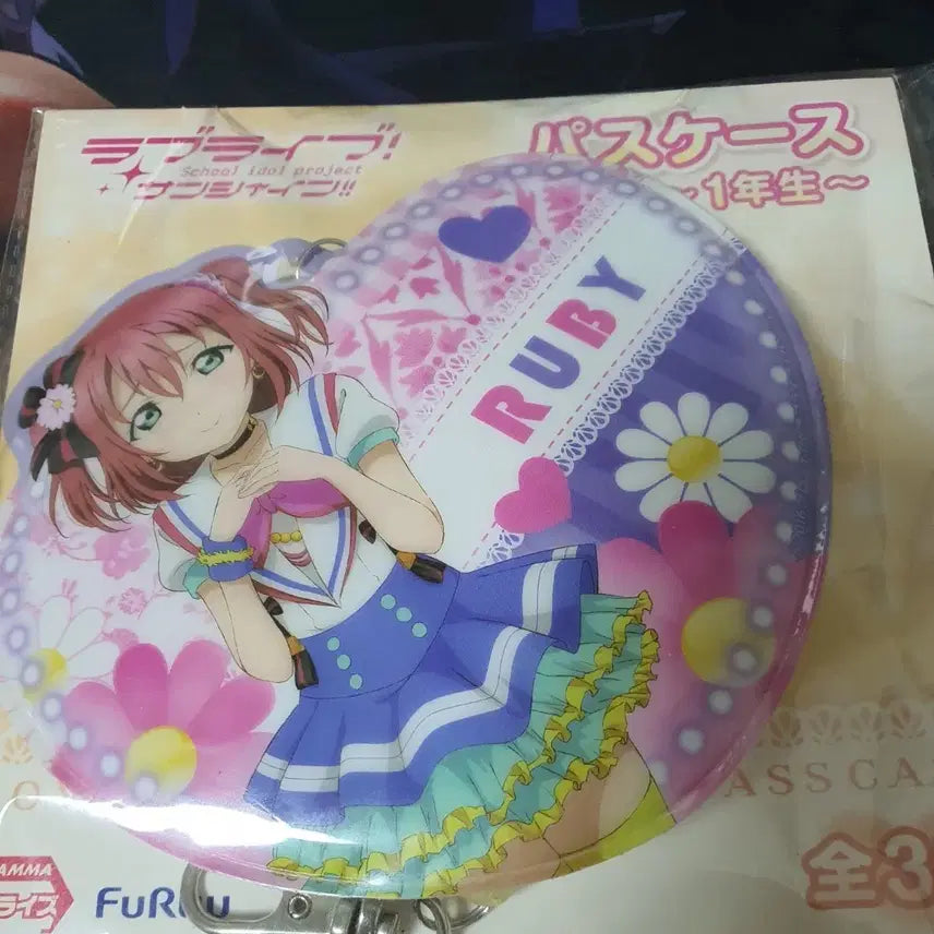 [BUNJANG] Love Live! Sunshine!! Kurosawa Ruby Pass Case Keychain / 러브라이브 선샤인 쿠로사와 루비 패스케이스 키링