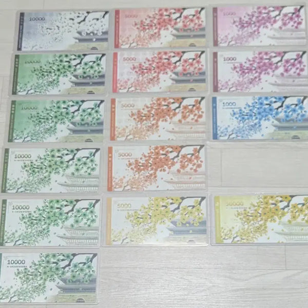 [BUNJANG] Korean Banknote Set (15 Types) - New / 천원,오천원,만원,오만원지폐첩 15종셋트(새상품)