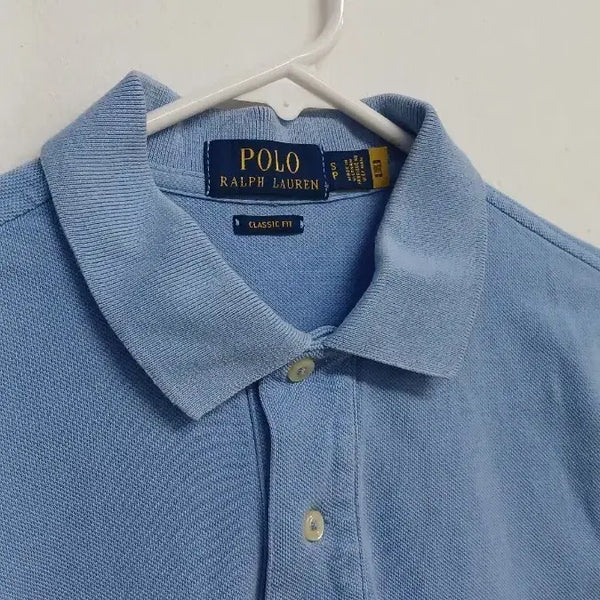 [BUNJANG] Polo Ralph Lauren Classic Fit Basic Polo Shirt Blue / 폴로 랄프로렌 클래식핏 기본 카라티 블루