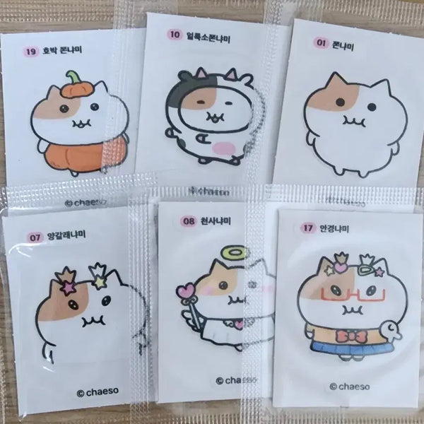 [BUNJANG] Bundle Set of 6 Stickers / 쫀냐미 띠부실 6장 일괄