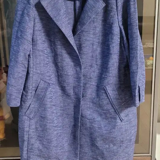 [BUNJANG] Lee Dong Soo Blue Purple Tweed Jacket (Size M/L) / 이동수  블루 보라 트위드 자켓 66~77