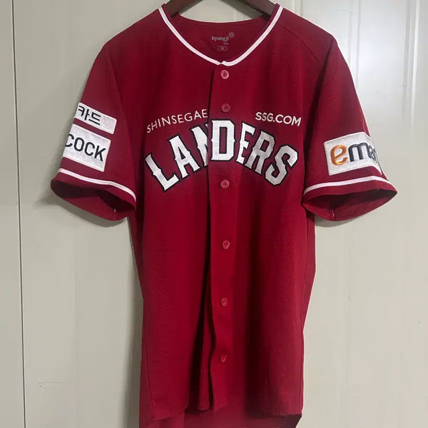 [BUNJANG] Shinsegae Landers Baseball Jersey 95 / 신세계랜더스 노마킹 95 패치있음