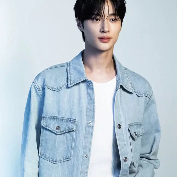 [BUNJANG] Recto Byun Woo Seok Denim Shirt / 렉토 recto 변우석 셔츠