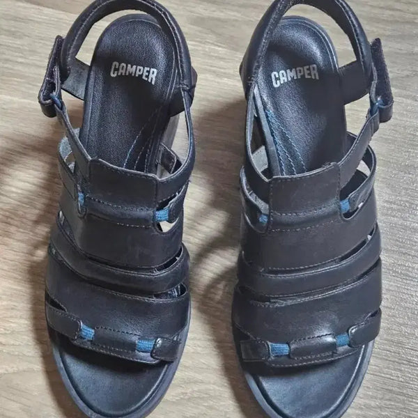 [BUNJANG] Camper Black Wedge Heel Sandals 36 / 캠퍼 샌달 36
