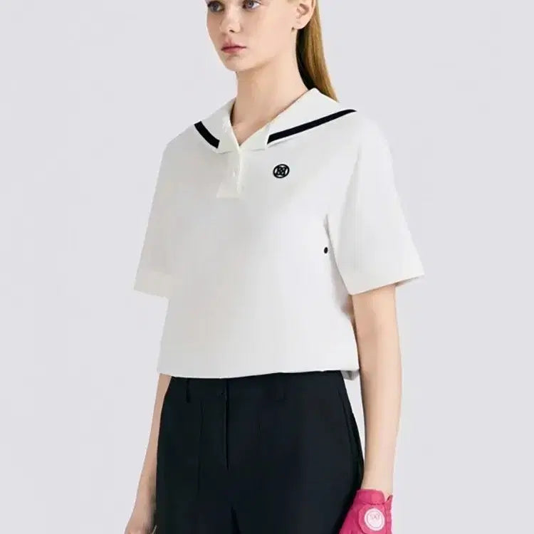 [BUNJANG] G/FORE Marine Collar Short Sleeve Polo Shirt / (당일배송)지포어 골프 마린 카라 반팔