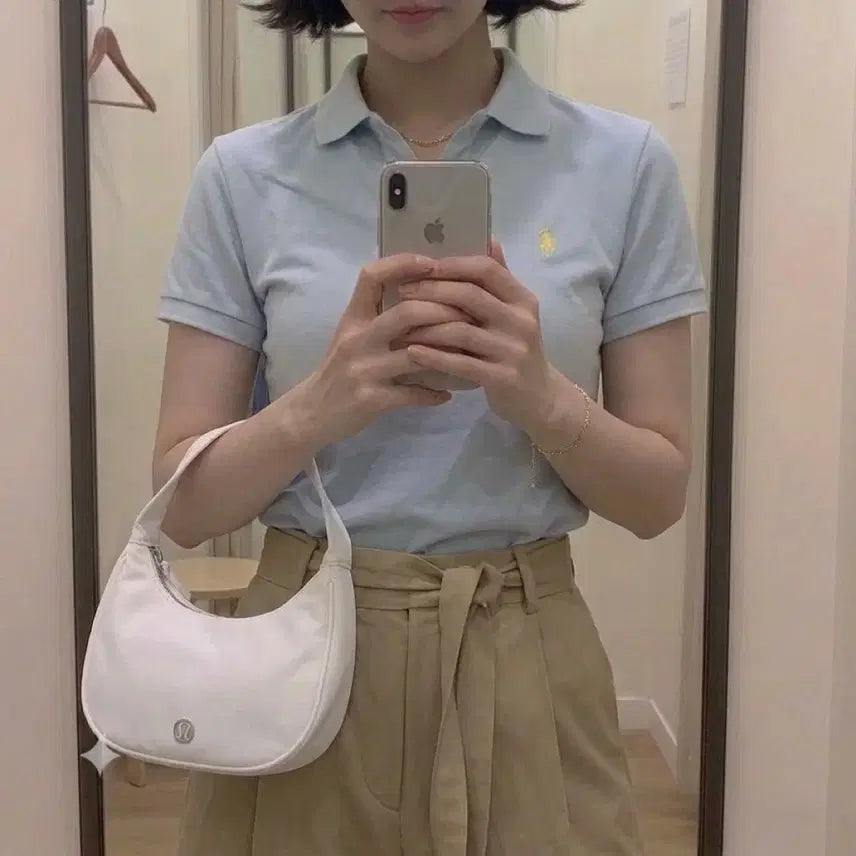 [BUNJANG] Polo Ralph Lauren Women's Short Sleeve Polo Shirt / 폴로 여성 반팔 카라티