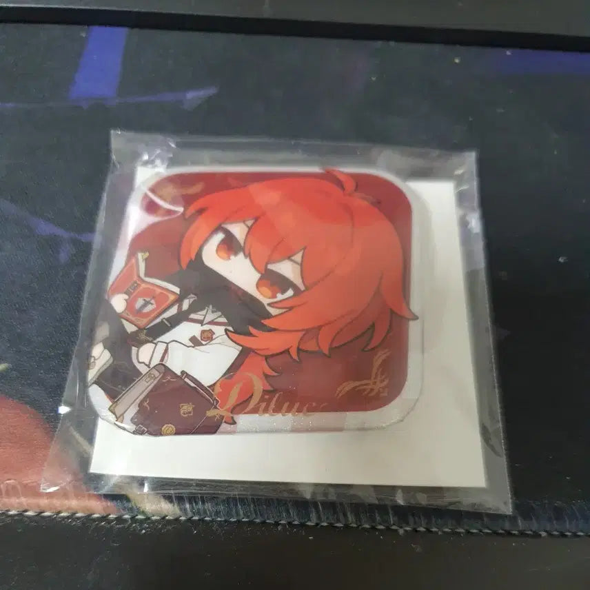 [BUNJANG] Genshin Impact Diluc Taobao Exclusive Can Badge / 원신 다이루크 타오바오 특전 캔뱃지
