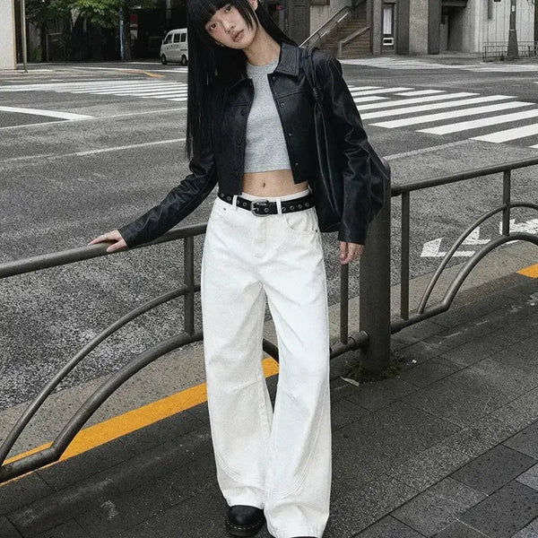 [BUNJANG] Unalloyed Code Woman Low Curved Wide Pants / [새상품] 어널러코드우먼 로우 커브드 와이드팬츠