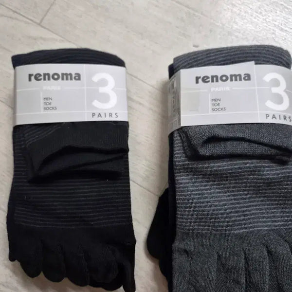 [BUNJANG] Renoma 3-Pack Toe Socks Set / 레노마 발가락 양말 3개 1세트