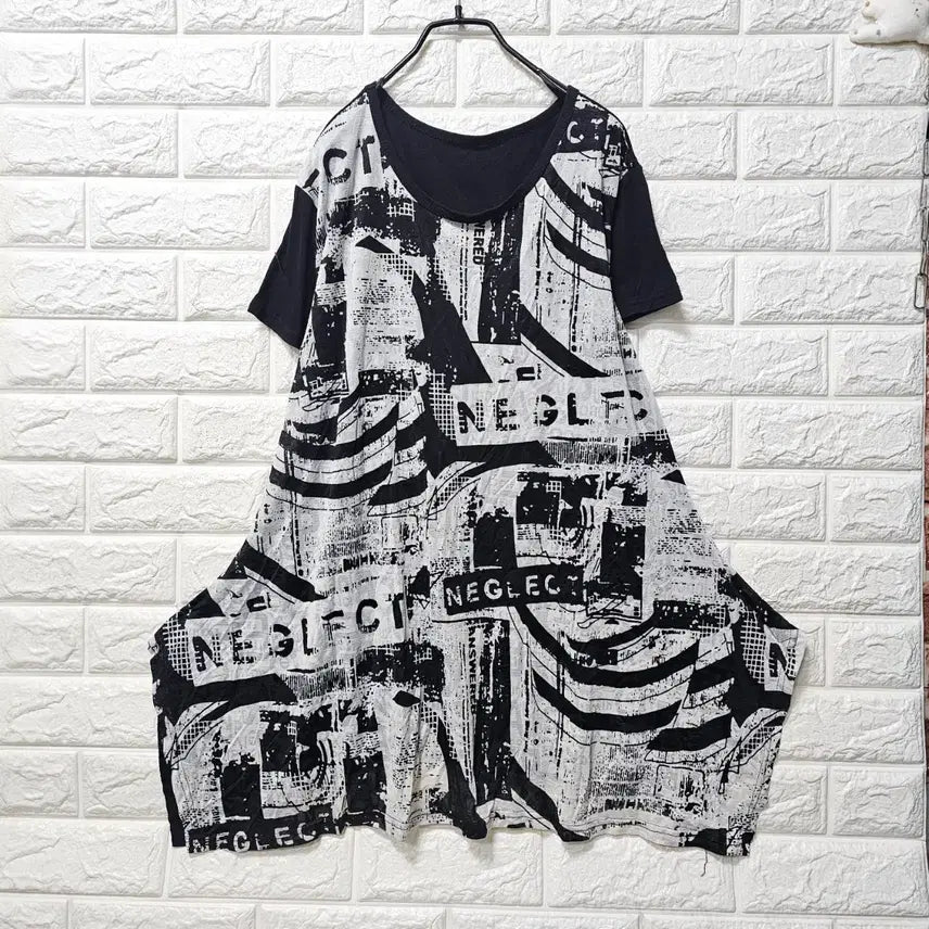 [BUNJANG] Graphic Print Long Sleeve T-Shirt / 그래픽 롱티셧