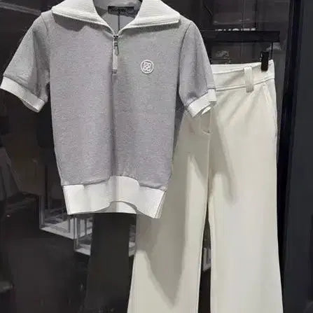 [BUNJANG] Gfore Zip-Up Collar Shirt / (당일배송)지포어 집업 카라 셔츠