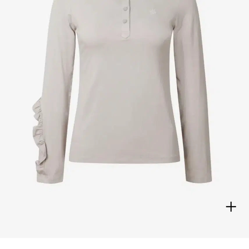 [BUNJANG] Saint Andrews Women's Smocking Collar Long T-Shirt S (55-55) / 세인트앤드류스여성스모크에리카라티셔츠S(55-55반)