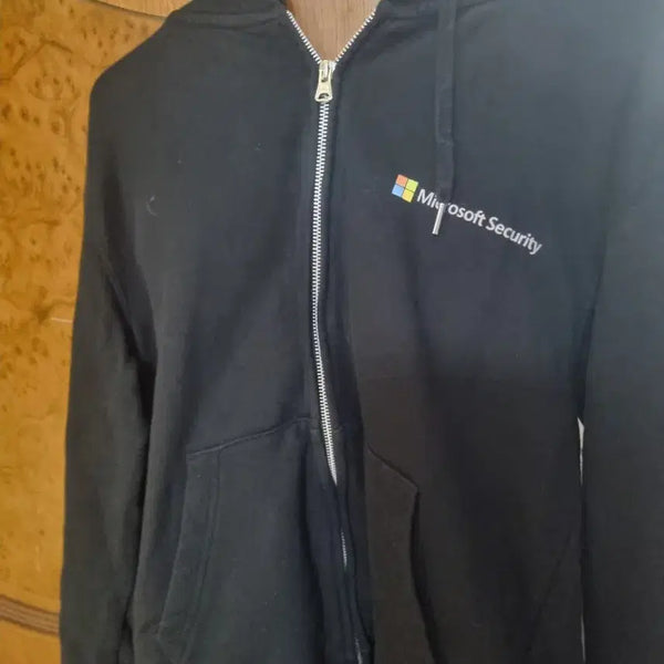 [BUNJANG] Musinsa Standard Micro Soft Security Logo Zip-Up Hoodie / 무신사스탠다드후드집업. L