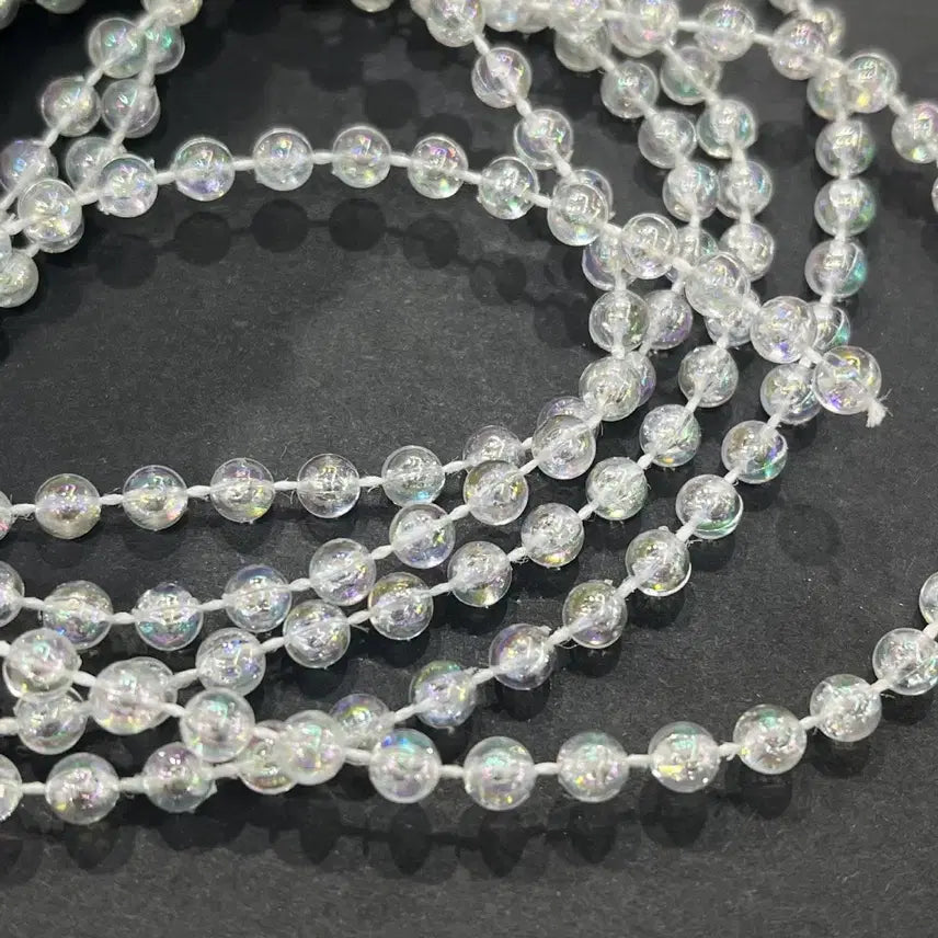 [BUNJANG] 4mm Aurora Pearl String - 50m Roll / 4mm 오로라빛 진주줄  수공재료 한롤 50m