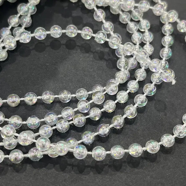 [BUNJANG] 4mm Aurora Pearl String - 50m Roll / 4mm 오로라빛 진주줄  수공재료 한롤 50m