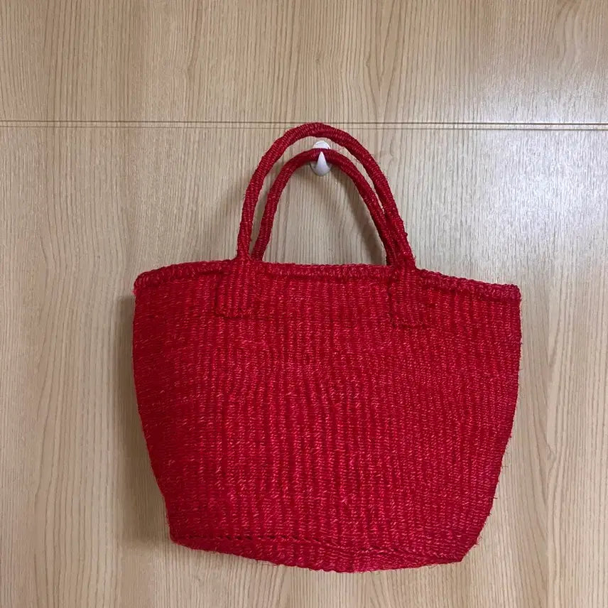 [BUNJANG] AFRICANSQUARE Sisal Bag Red 9-inch / AFRICANSQUARE 아프리칸스퀘어 Sisal bag 레드 9인치
