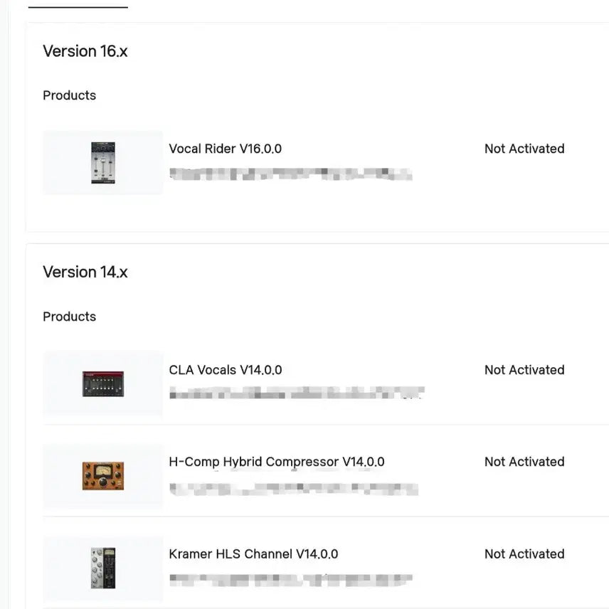 [BUNJANG] Waves Vocal Mixing Plugin Bundle Account / waves 보컬믹싱플러그인 통째로양도