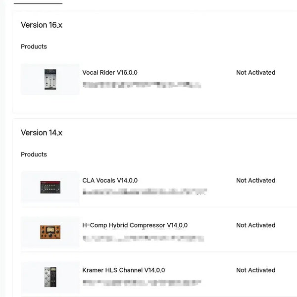 [BUNJANG] Waves Vocal Mixing Plugin Bundle Account / waves 보컬믹싱플러그인 통째로양도