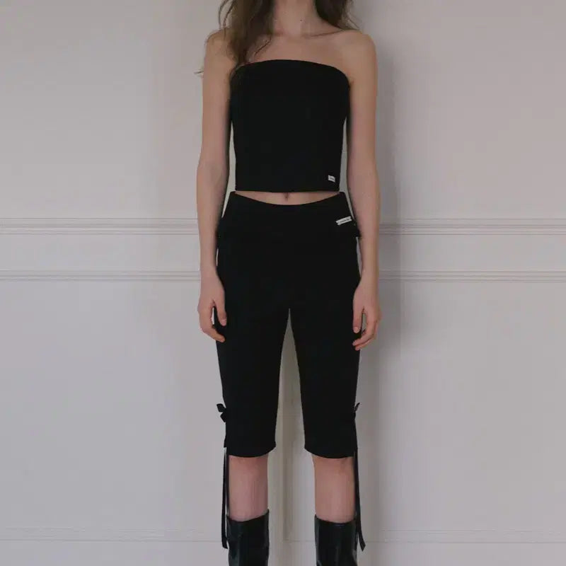 [BUNJANG] Overdue Flare Frill Bike Shorts Black / 오버듀플레어 프릴 바이크 쇼츠 블랙 새상품 정가 129,000