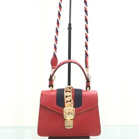 [BUNJANG] Gucci Sylvie Mini Tote Crossbody Bag 470270 / 구찌 실비 미니 토트 크로스백 470270