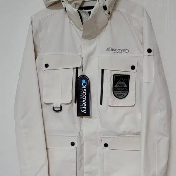 [BUNJANG] Discovery Expedition Windbreaker Jacket Ivory / [새상품]디스커버리 익스페디션 바람막이 95 아이보리 남여공용