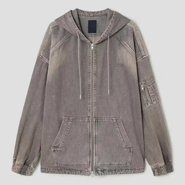 [BUNJANG] JUUN.J 25FW Beige Denim Hooded Zip-Up M / 25fw 준지 베이지 데님 후드집업 M 새상품