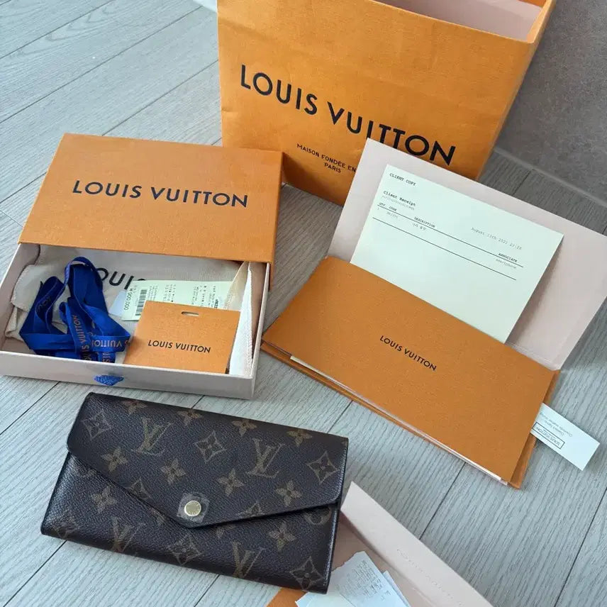 [BUNJANG] Louis Vuitton Monogram Long Wallet Full Box Set / 루이비통 모노그램 장지갑 풀박스 구성