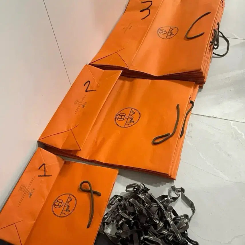 [BUNJANG] Hermès Shopping Bags Boxes Ribbons / [가격제시 3,000원 이상] 에르메스 쇼핑백 박스 리본끈