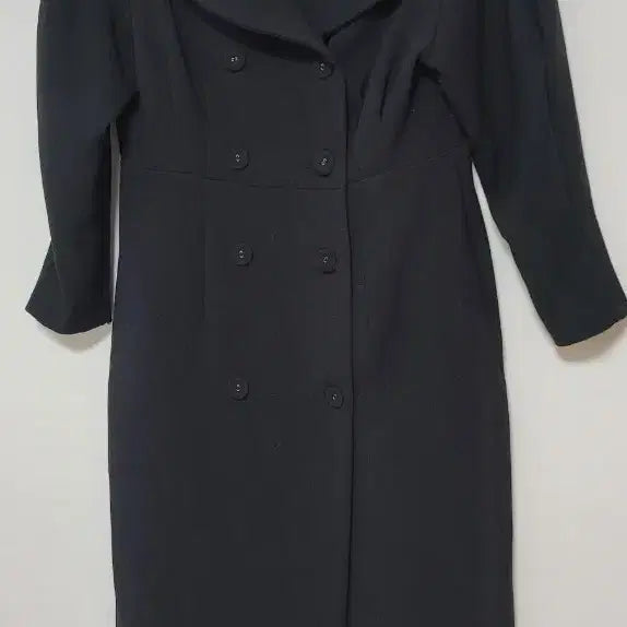 [BUNJANG] Momoco Black Double Button Dress L / 모모코 블랙 더블 버튼 원피스 L
